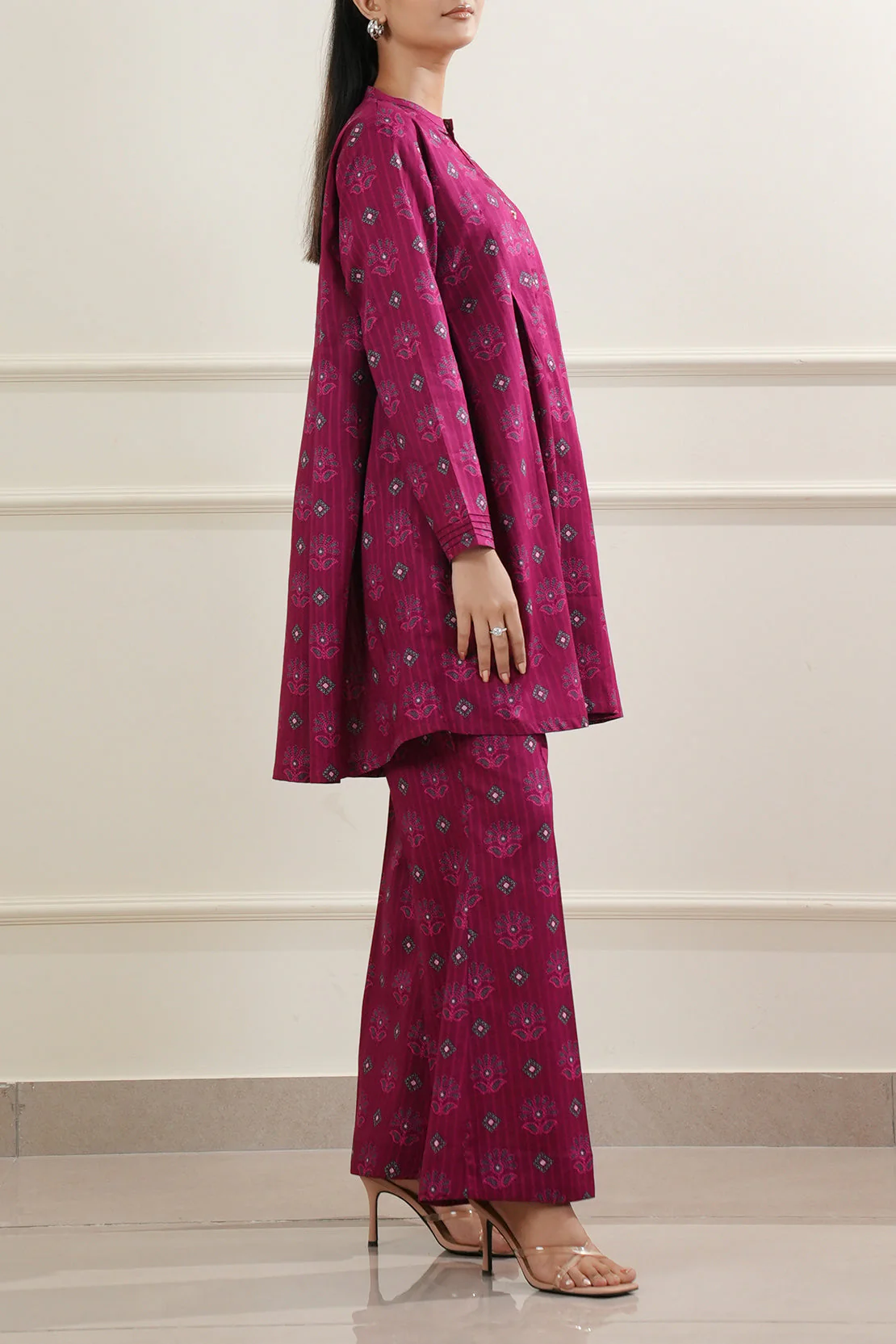 Printed Lawn Stitched 2 Piece (Shirt/Trouser) - Image 2