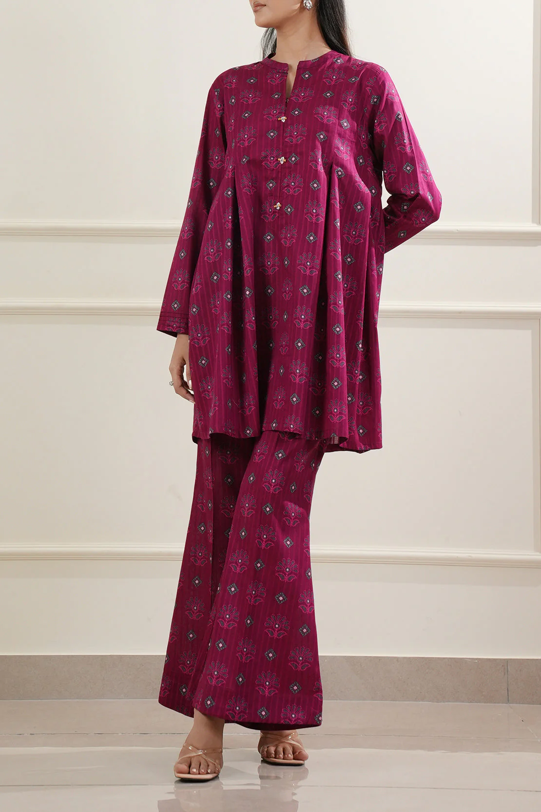 Printed Lawn Stitched 2 Piece (Shirt/Trouser) - Image 3