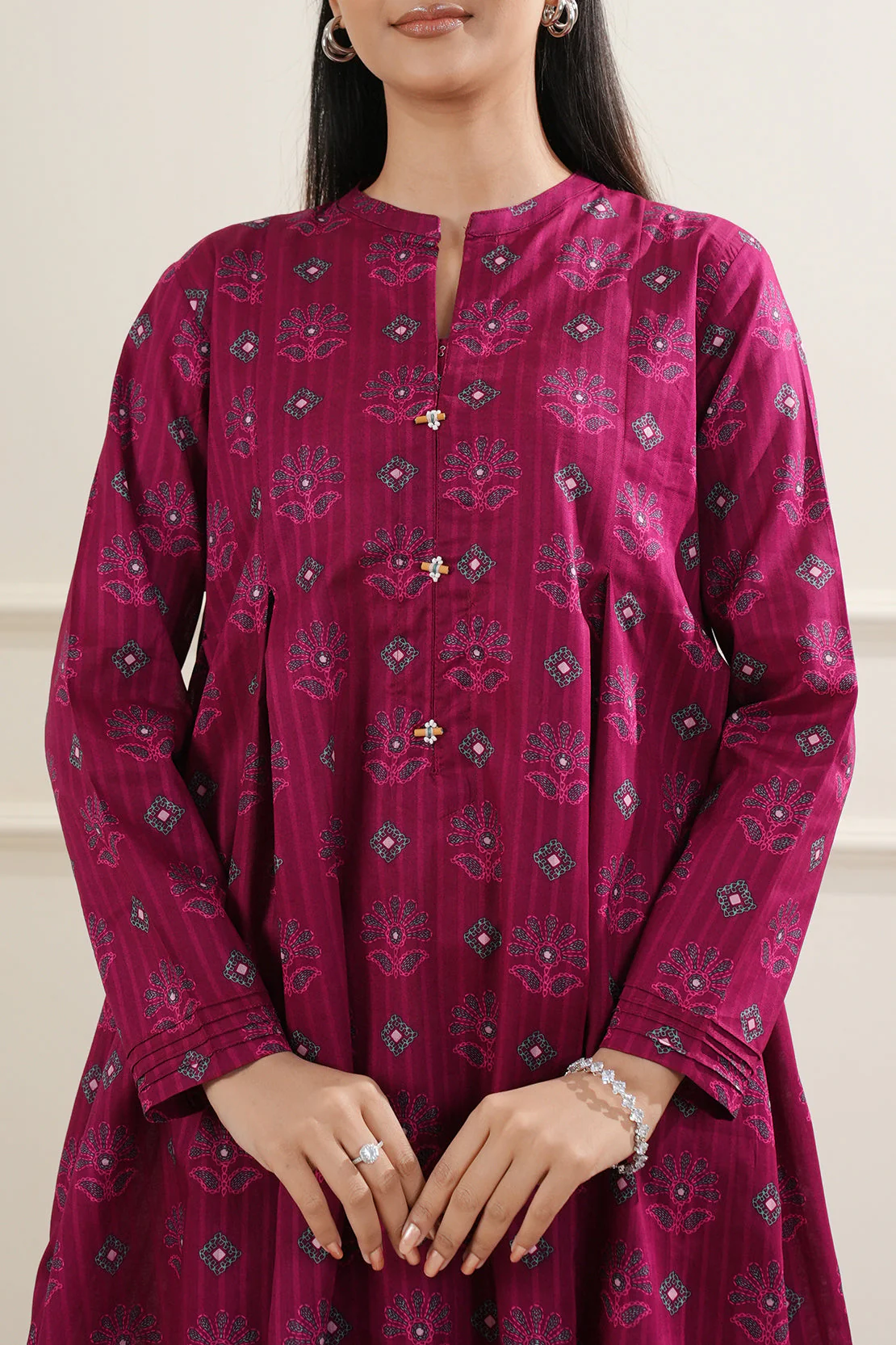 Printed Lawn Stitched 2 Piece (Shirt/Trouser) - Image 4