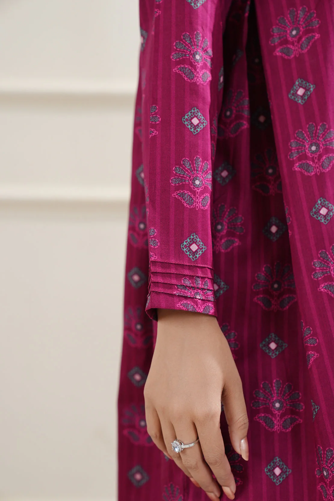 Printed Lawn Stitched 2 Piece (Shirt/Trouser) - Image 7