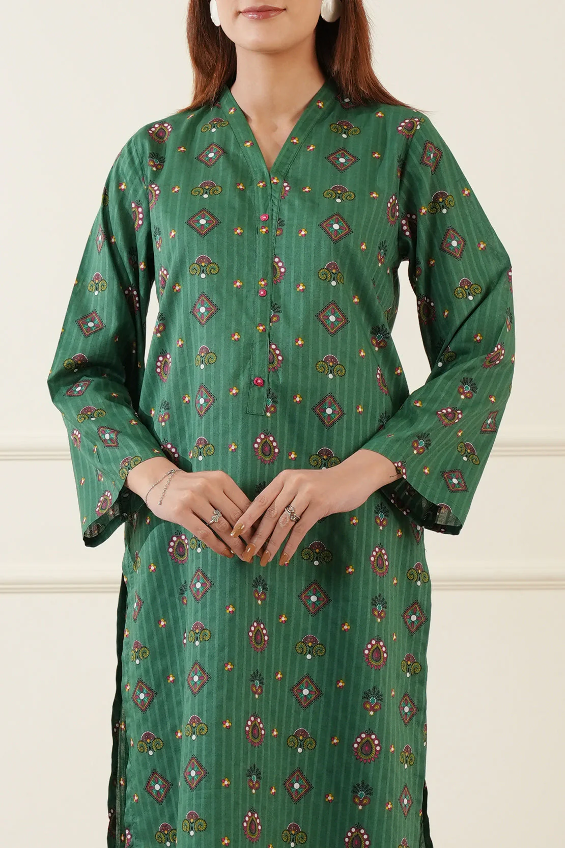 Printed Lawn Stitched 2 Piece (Shirt/Trouser)