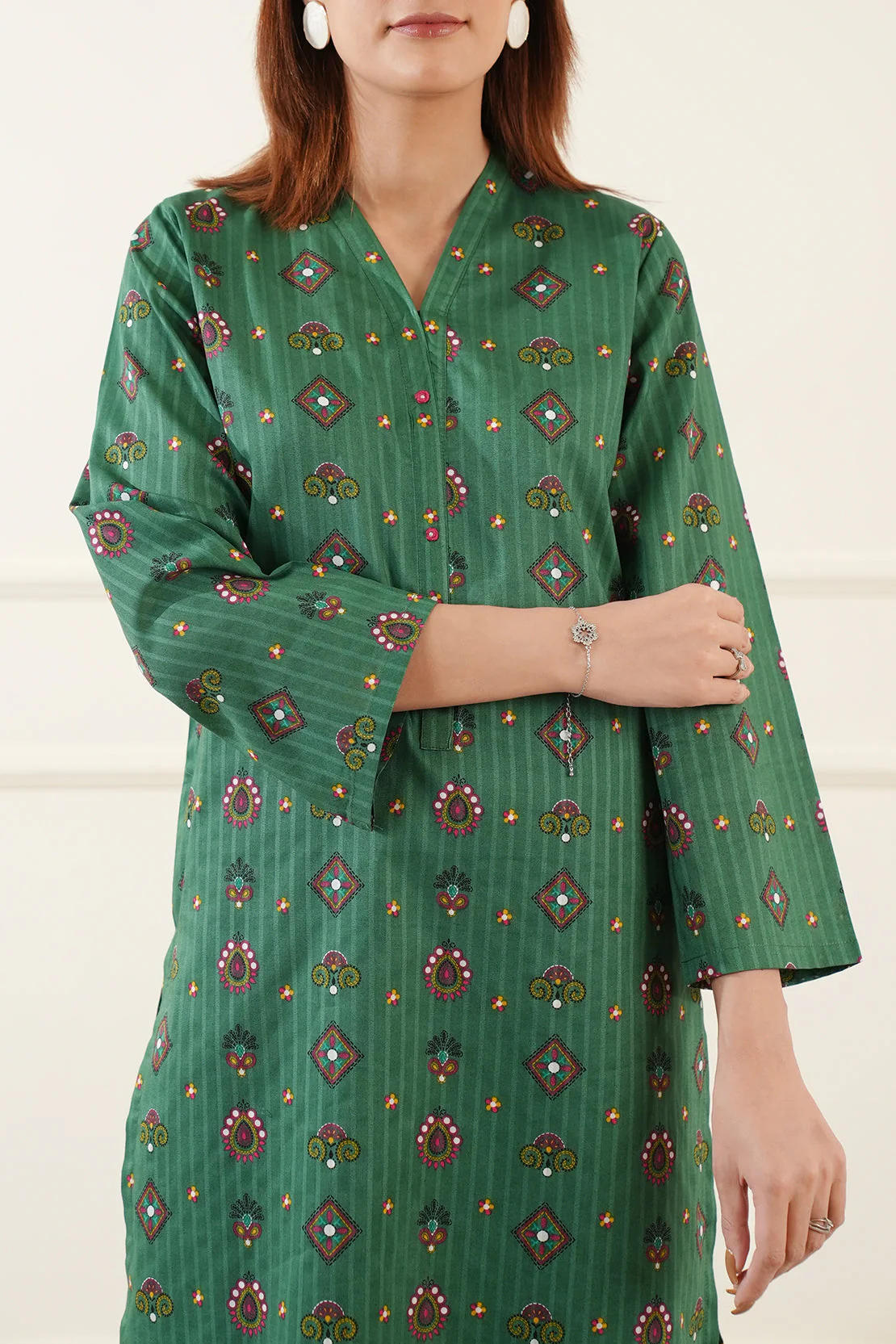 Printed Lawn Stitched 2 Piece (Shirt/Trouser) - Image 5