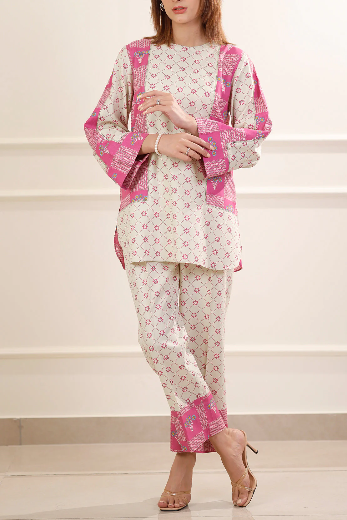 Printed Lawn Stitched 2 Piece (Shirt/Trouser) - Image 3