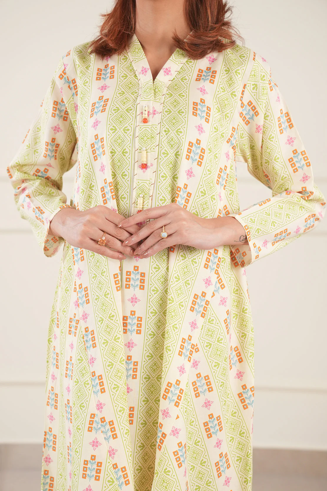 Printed Lawn Stitched 2 Piece (Shirt/Trouser) - Image 4
