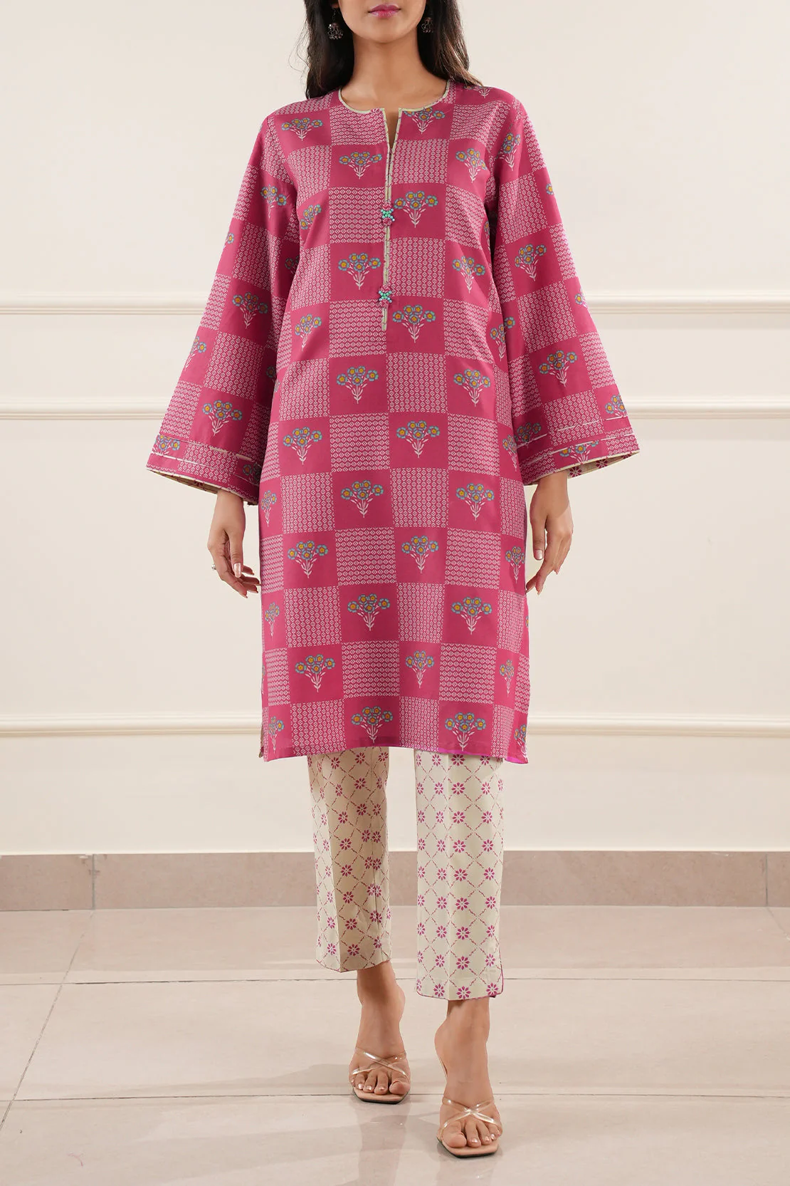 Printed Lawn Stitched 2 Piece (Shirt/Trouser) - Image 4