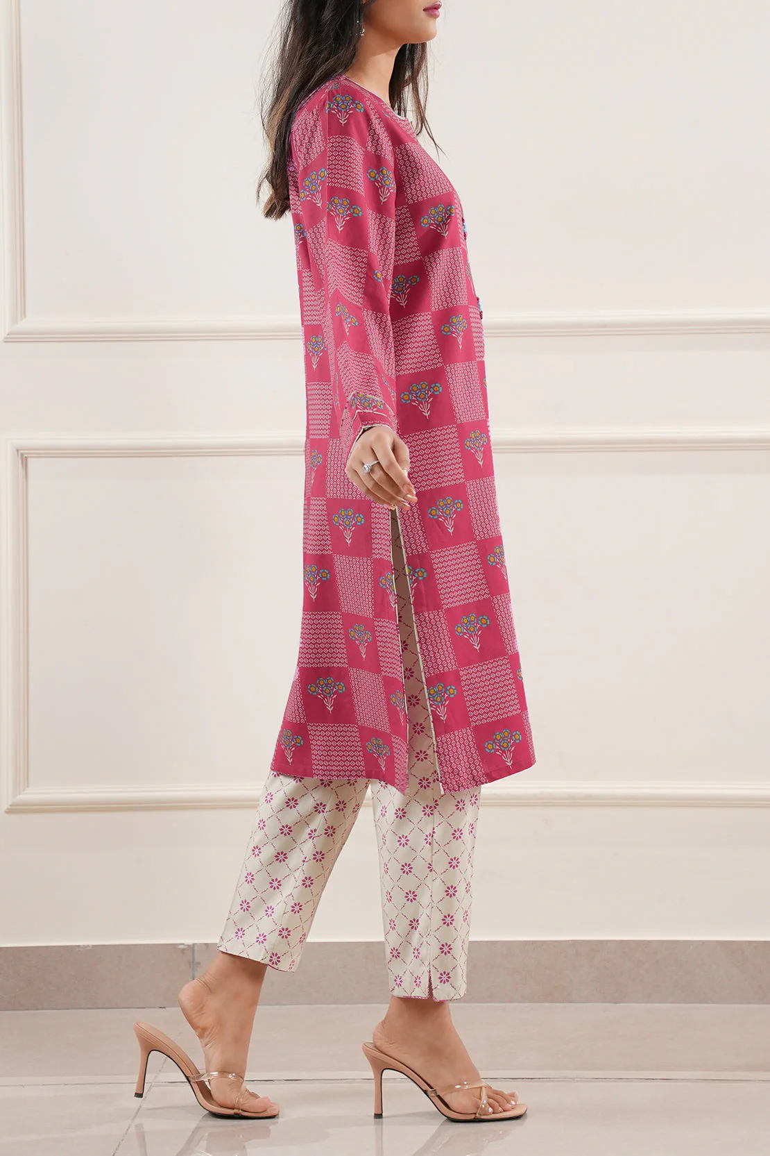Printed Lawn Stitched 2 Piece (Shirt/Trouser) - Image 7