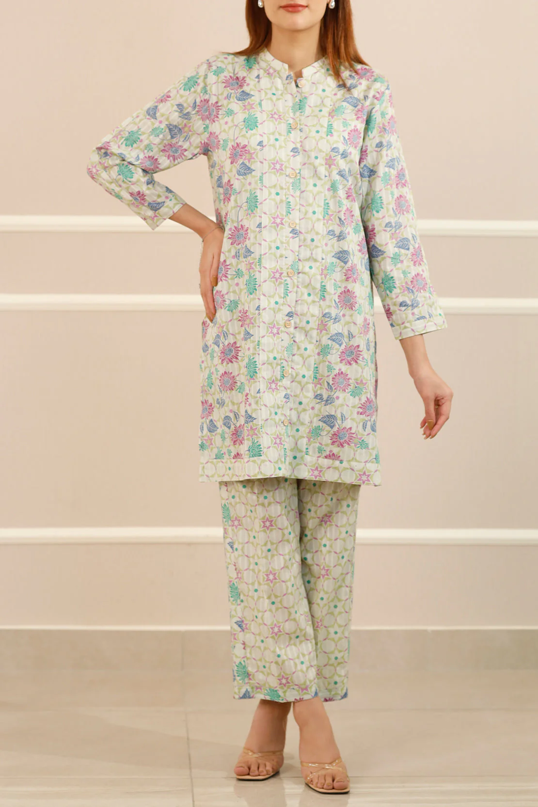 Printed Lawn Stitched 2 Piece (Shirt/Trouser)
