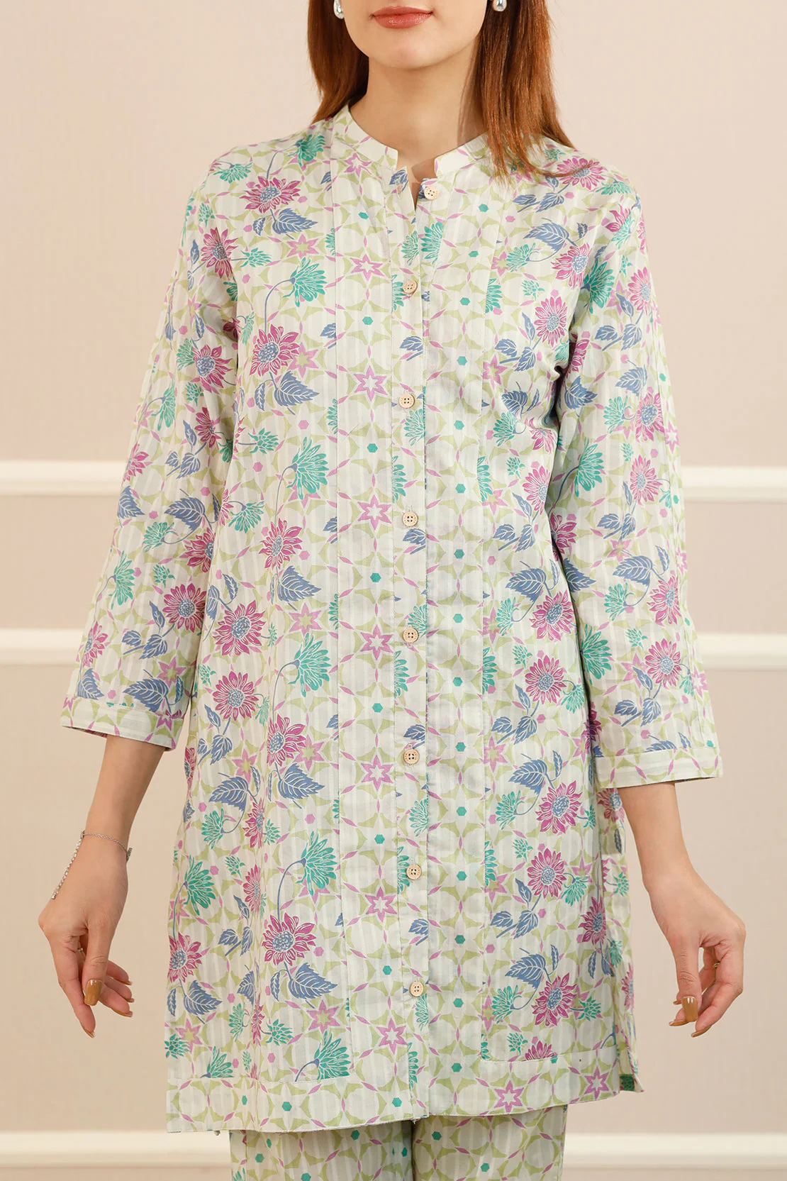 Printed Lawn Stitched 2 Piece (Shirt/Trouser) - Image 3