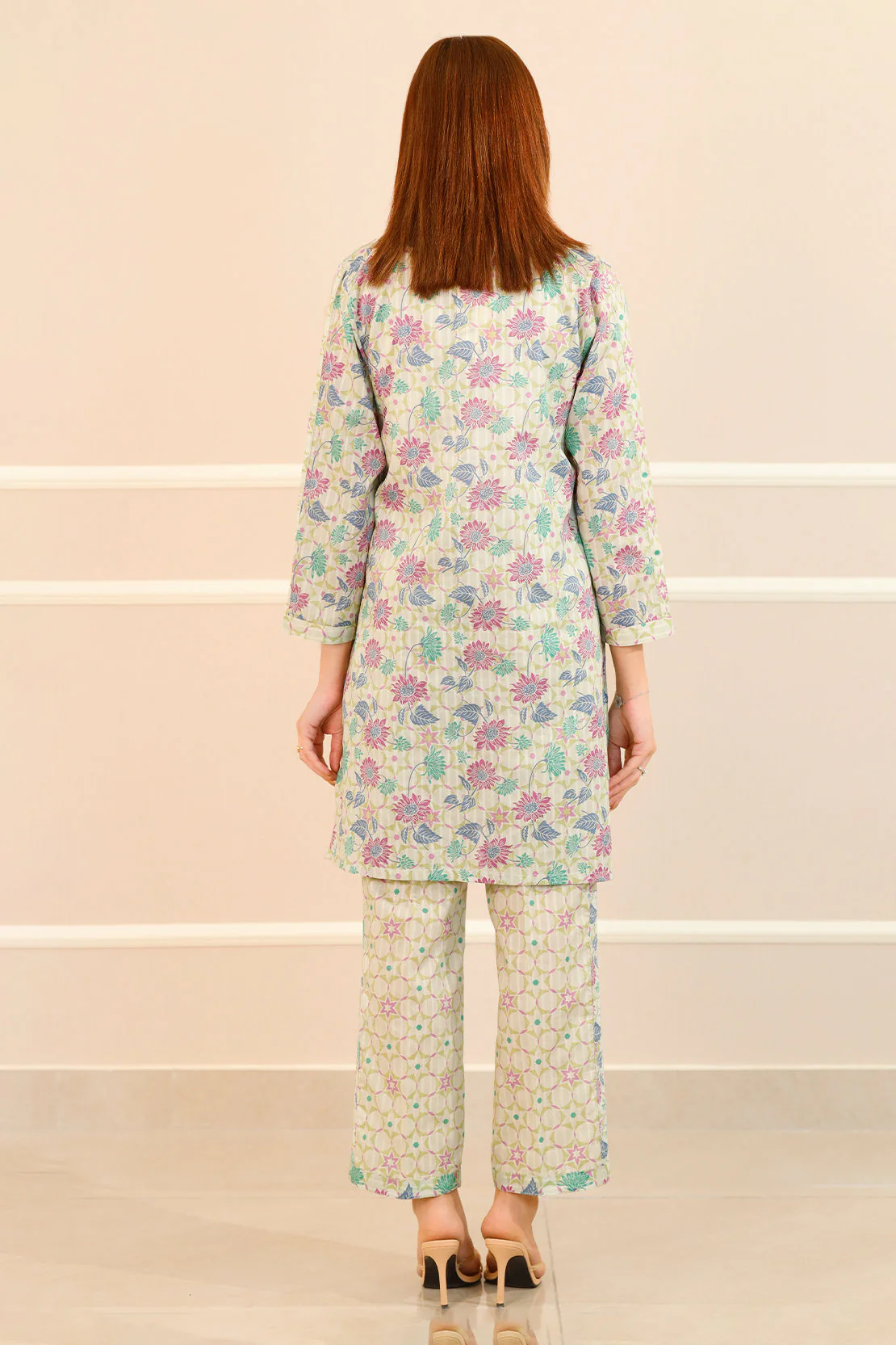 Printed Lawn Stitched 2 Piece (Shirt/Trouser) - Image 4