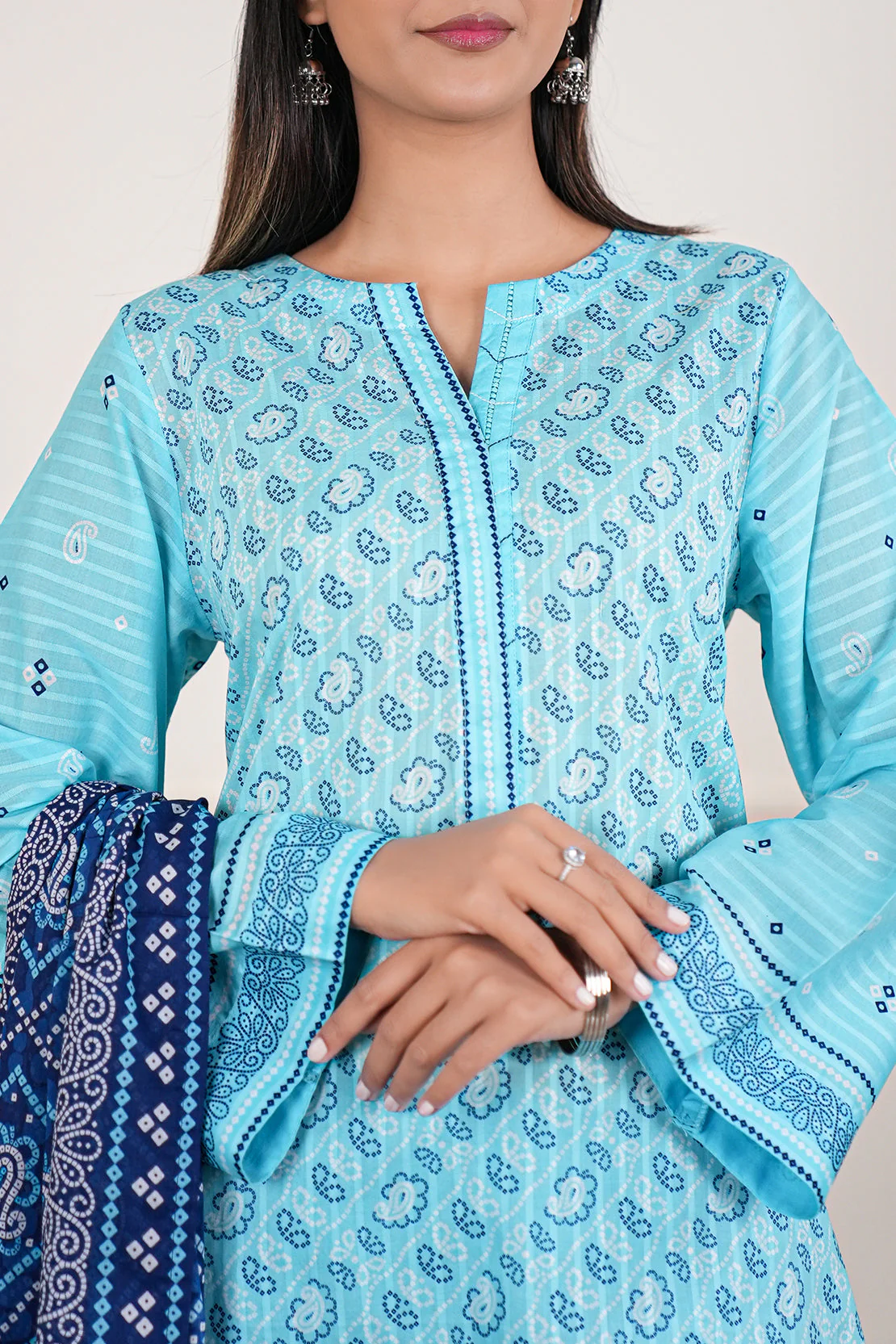 Printed Lawn Stitched 2 Piece (Shirt/Trouser)