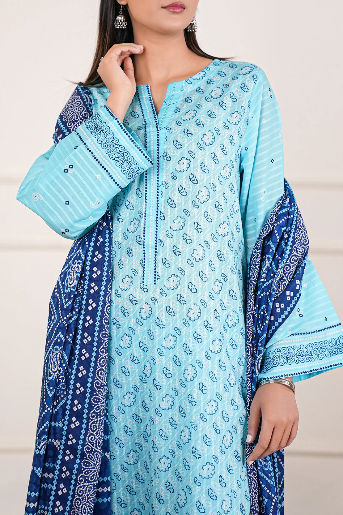 Printed Lawn Stitched 2 Piece (Shirt/Trouser) - Image 6