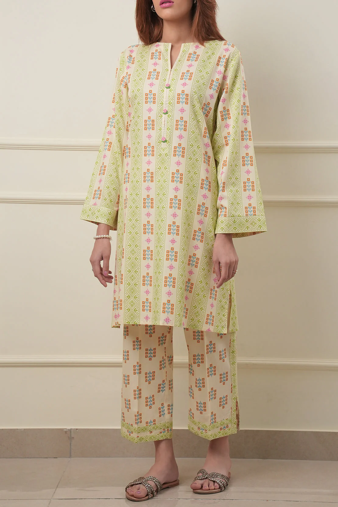 Printed Lawn Stitched 2 Piece (Shirt/Trouser) - Image 4
