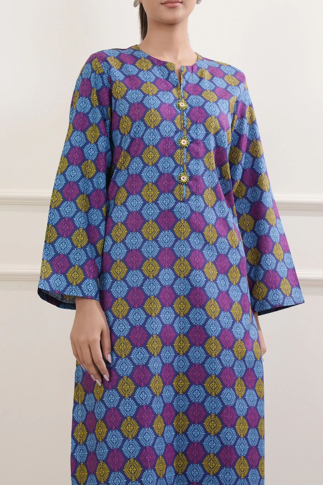 Printed Lawn Stitched 2 Piece (Shirt/Trouser) - Image 5