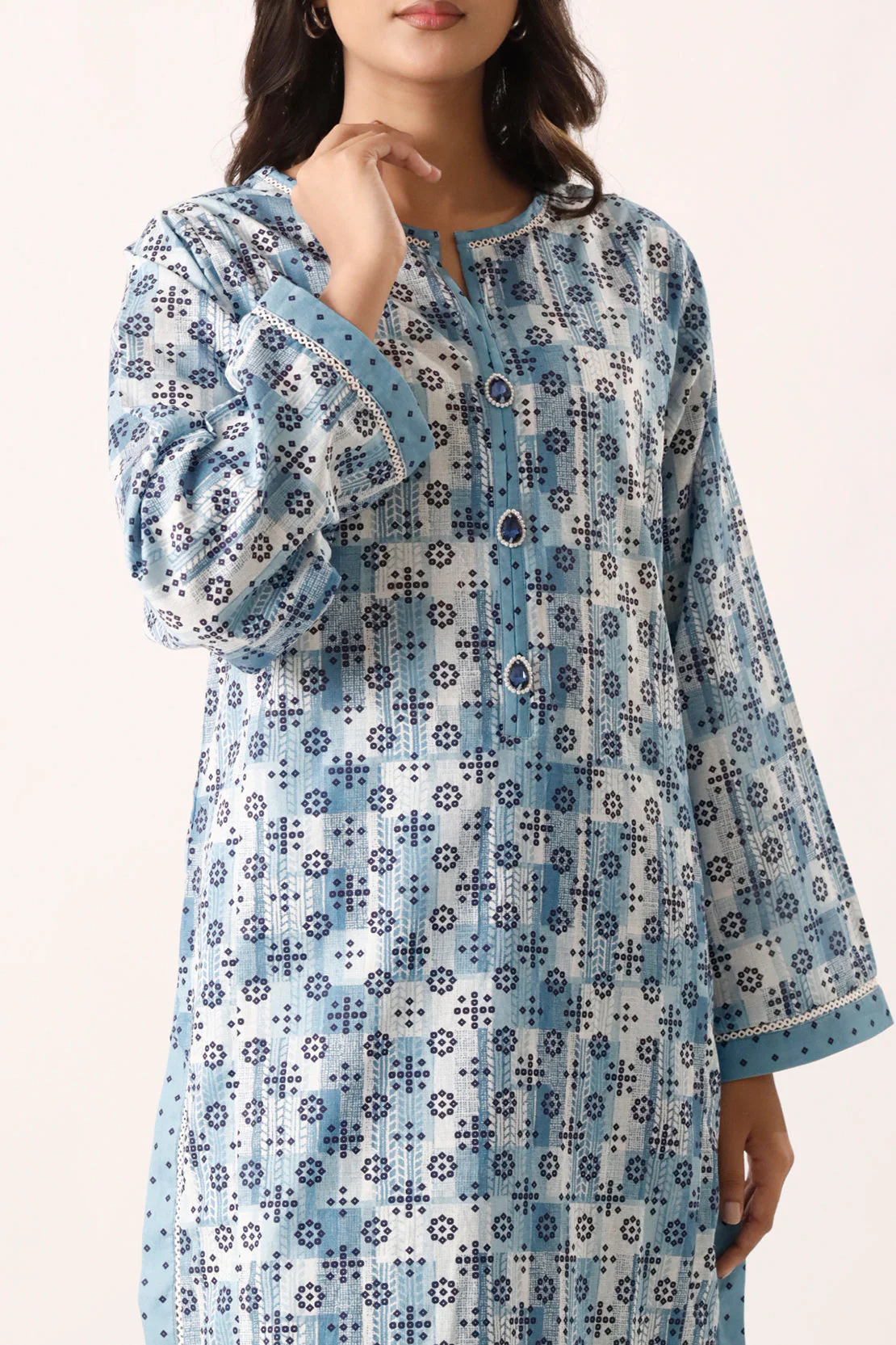 Printed Lawn Stitched 2 Piece (Shirt/Trouser)
