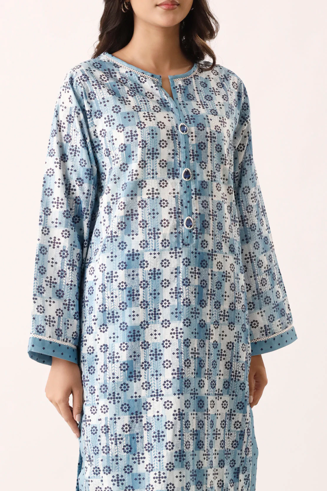 Printed Lawn Stitched 2 Piece (Shirt/Trouser) - Image 5