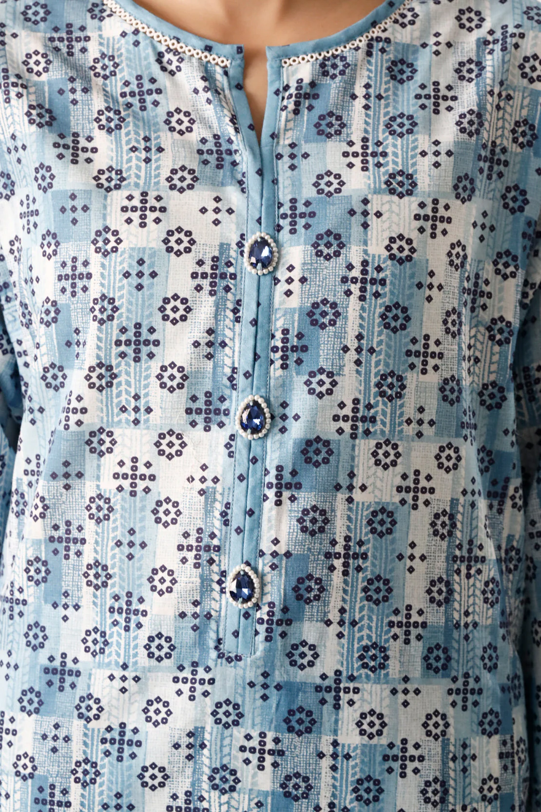 Printed Lawn Stitched 2 Piece (Shirt/Trouser) - Image 6