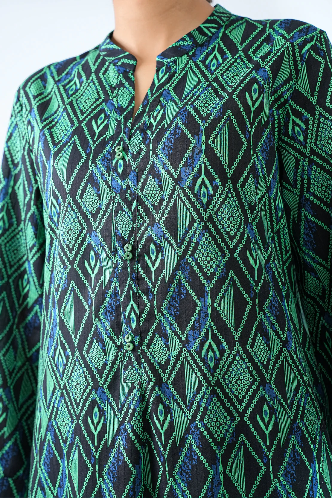 Printed Lawn Stitched 2 Piece (Shirt/Trouser) - Image 7