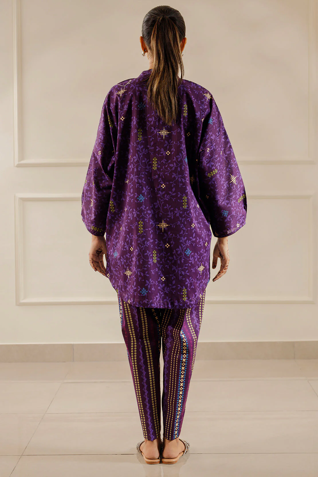 Printed Lawn Stitched 2 Piece (Shirt/Trouser) - Image 4