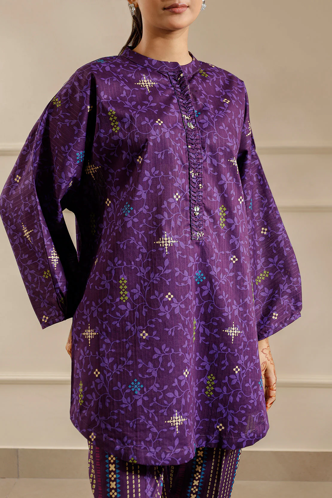 Printed Lawn Stitched 2 Piece (Shirt/Trouser) - Image 5