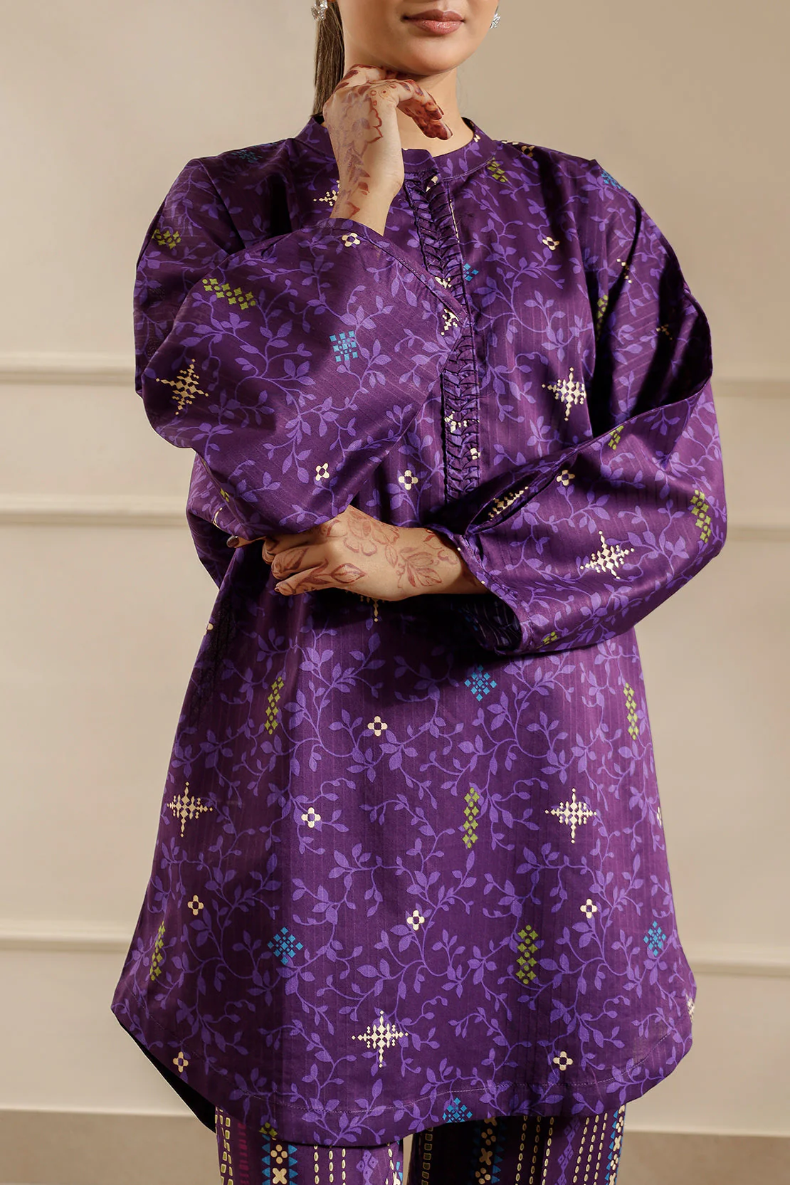 Printed Lawn Stitched 2 Piece (Shirt/Trouser) - Image 6