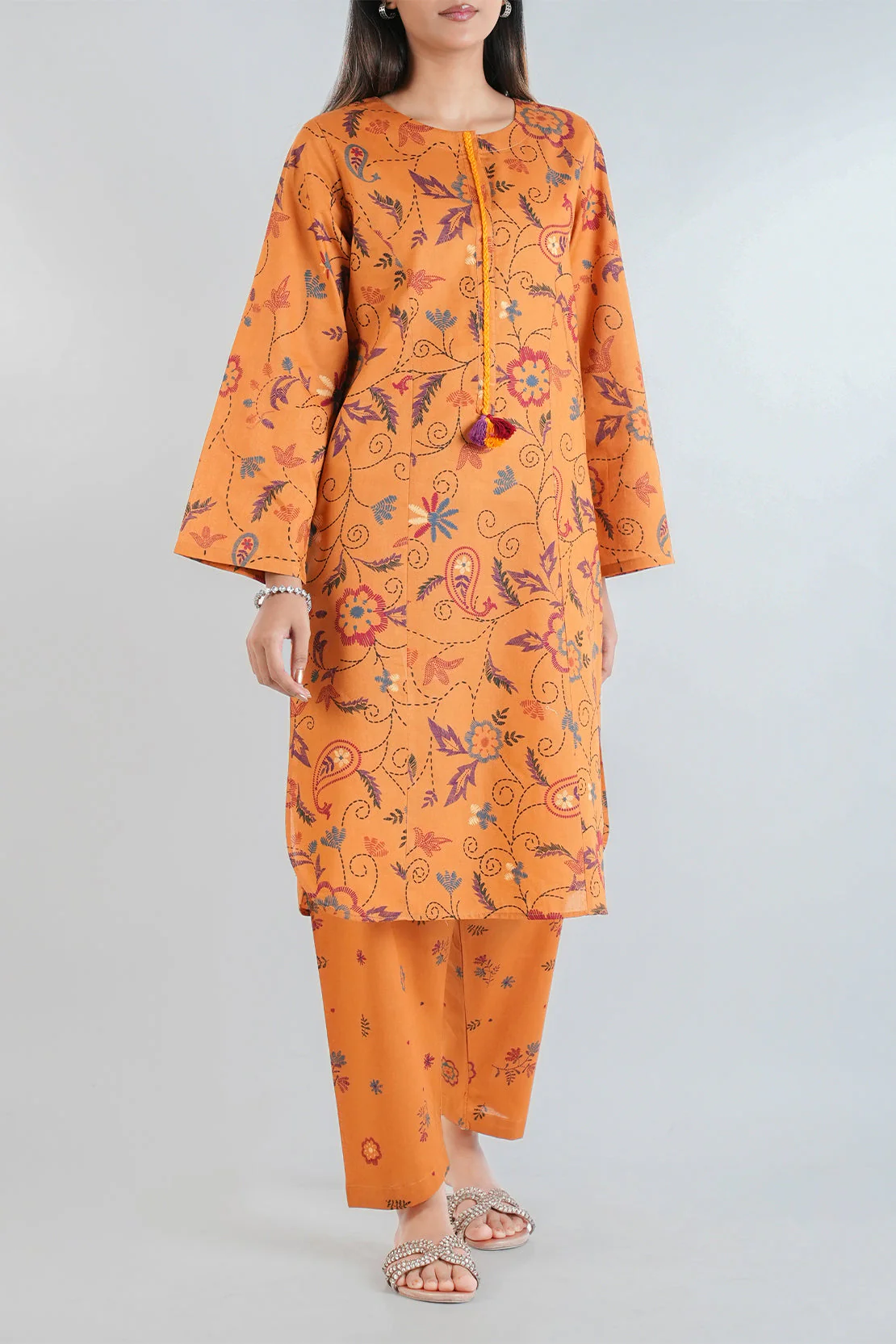 Printed Lawn Stitched 2 Piece (Shirt/Trouser) - Image 3