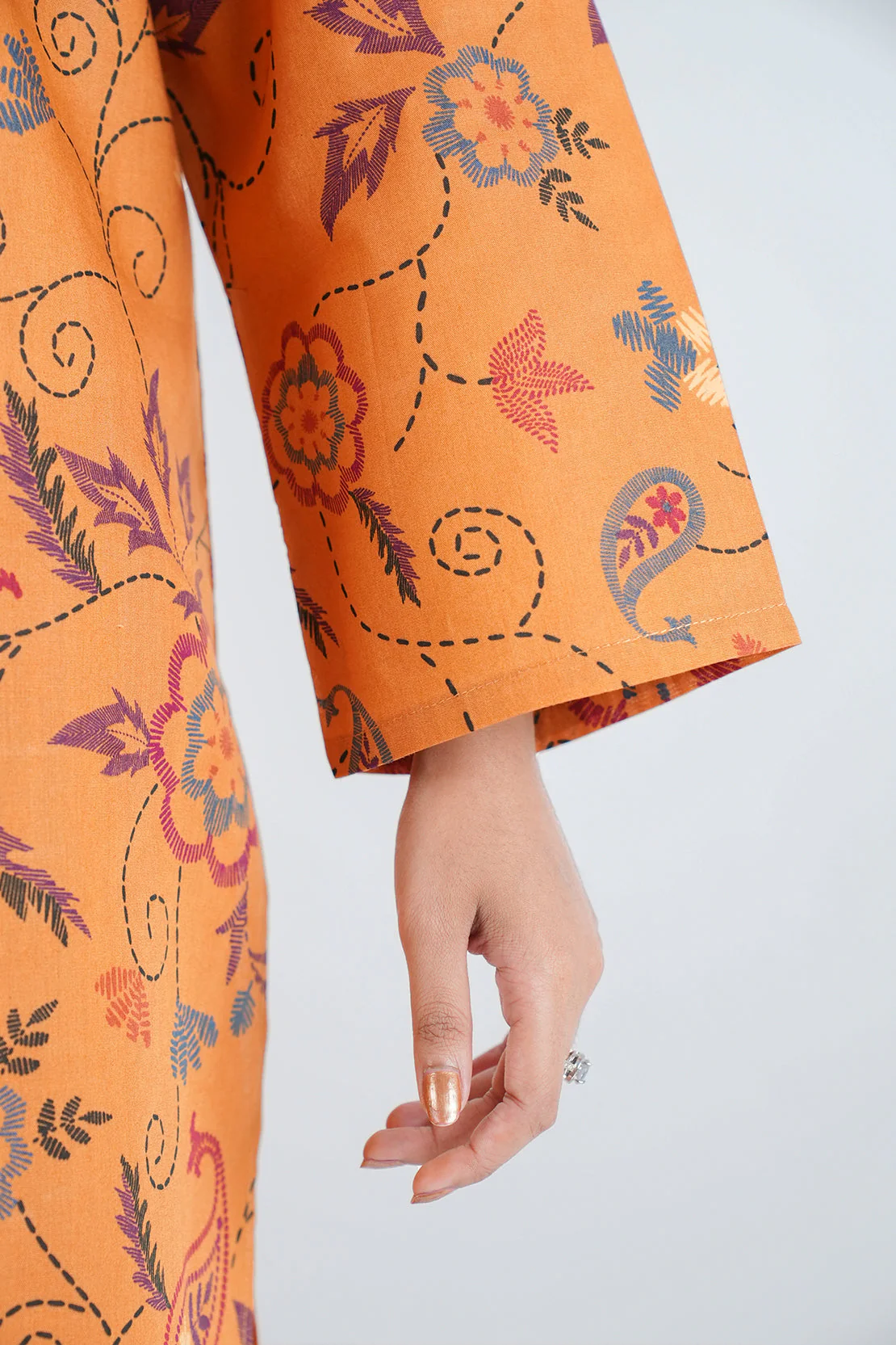 Printed Lawn Stitched 2 Piece (Shirt/Trouser) - Image 7