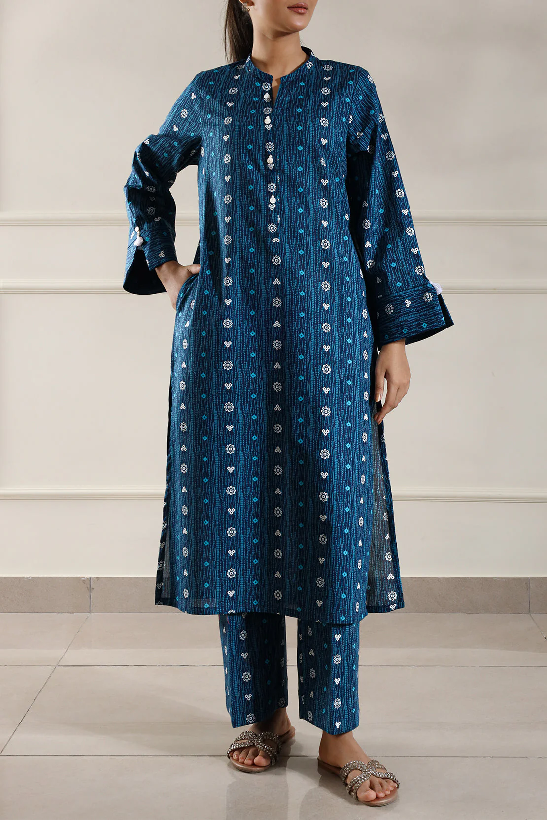 Printed Lawn Stitched 2 Piece (Shirt/Trouser) - Image 2