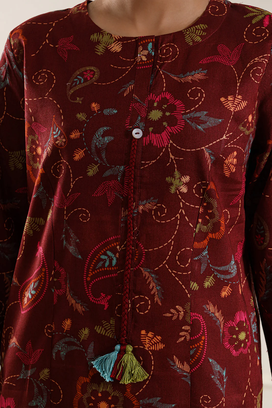 Printed Lawn Stitched 2 Piece (Shirt/Trouser) - Image 7