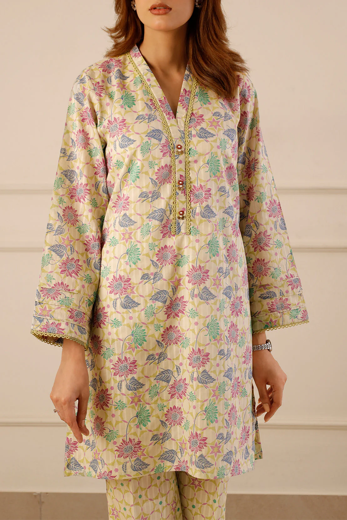 Printed Lawn Stitched 2 Piece (Shirt/Trouser)