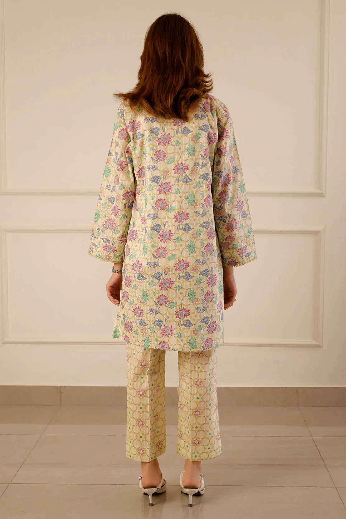 Printed Lawn Stitched 2 Piece (Shirt/Trouser) - Image 5