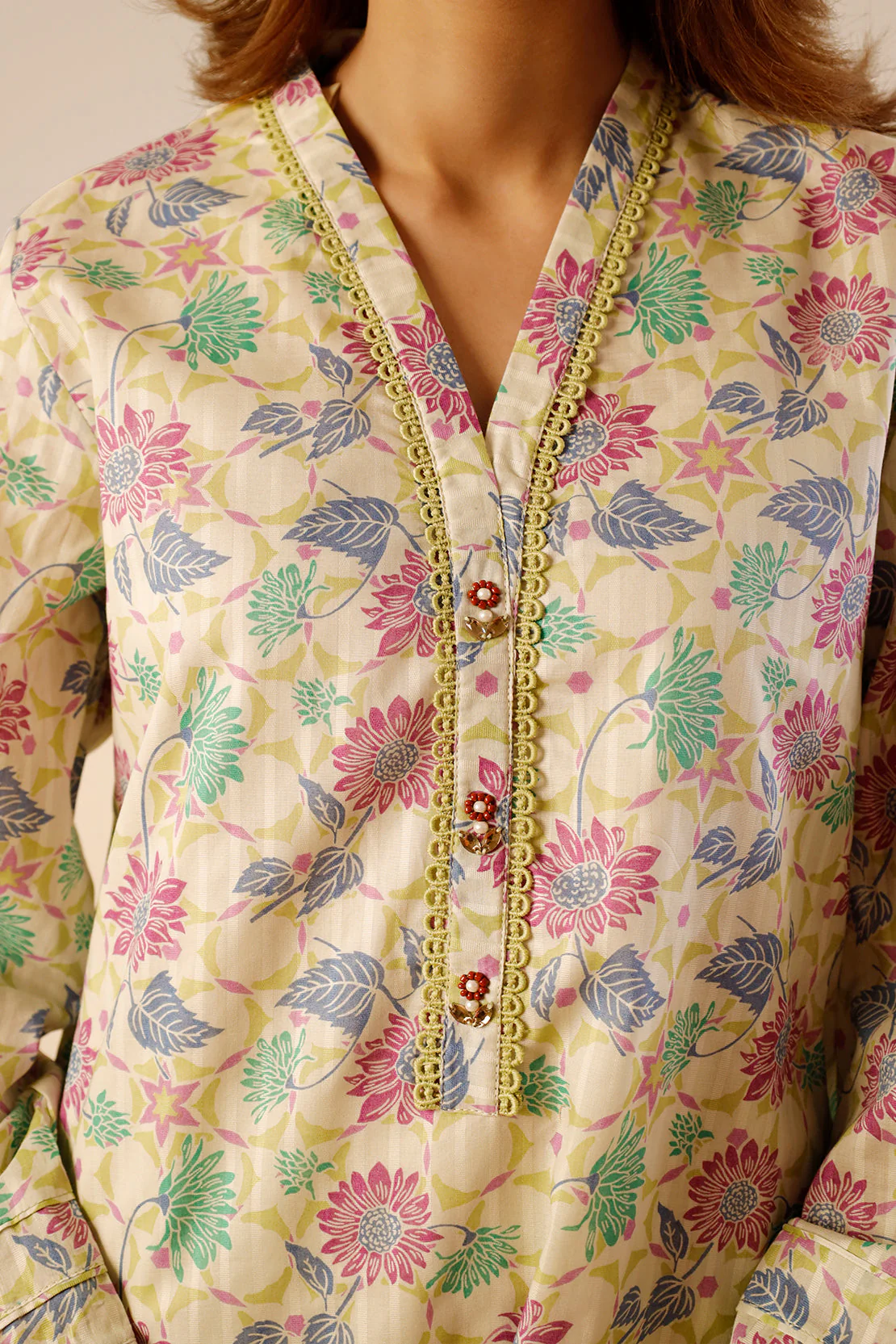 Printed Lawn Stitched 2 Piece (Shirt/Trouser) - Image 7