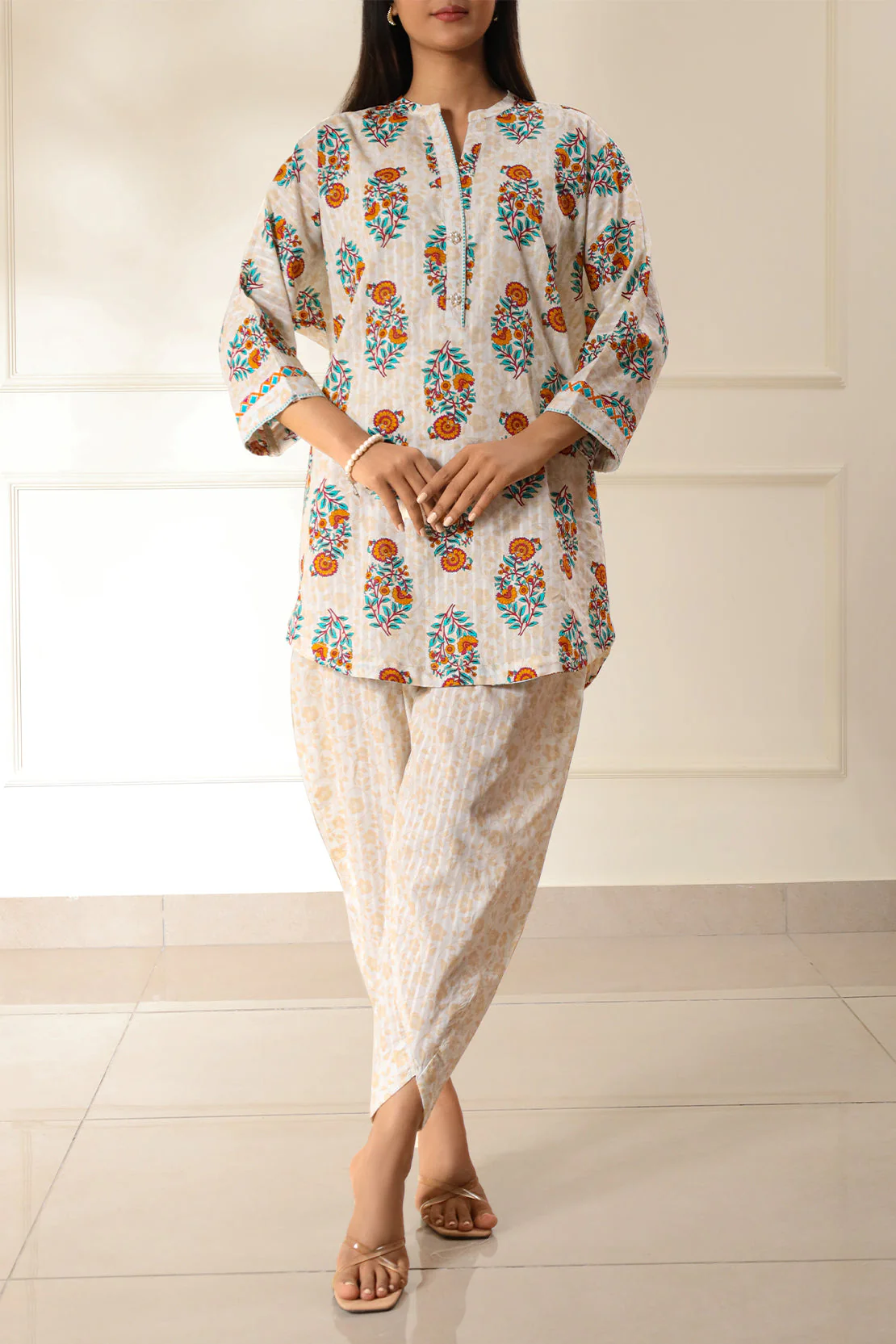 Printed Lawn Stitched 2 Piece (Shirt/Trouser) - Image 2
