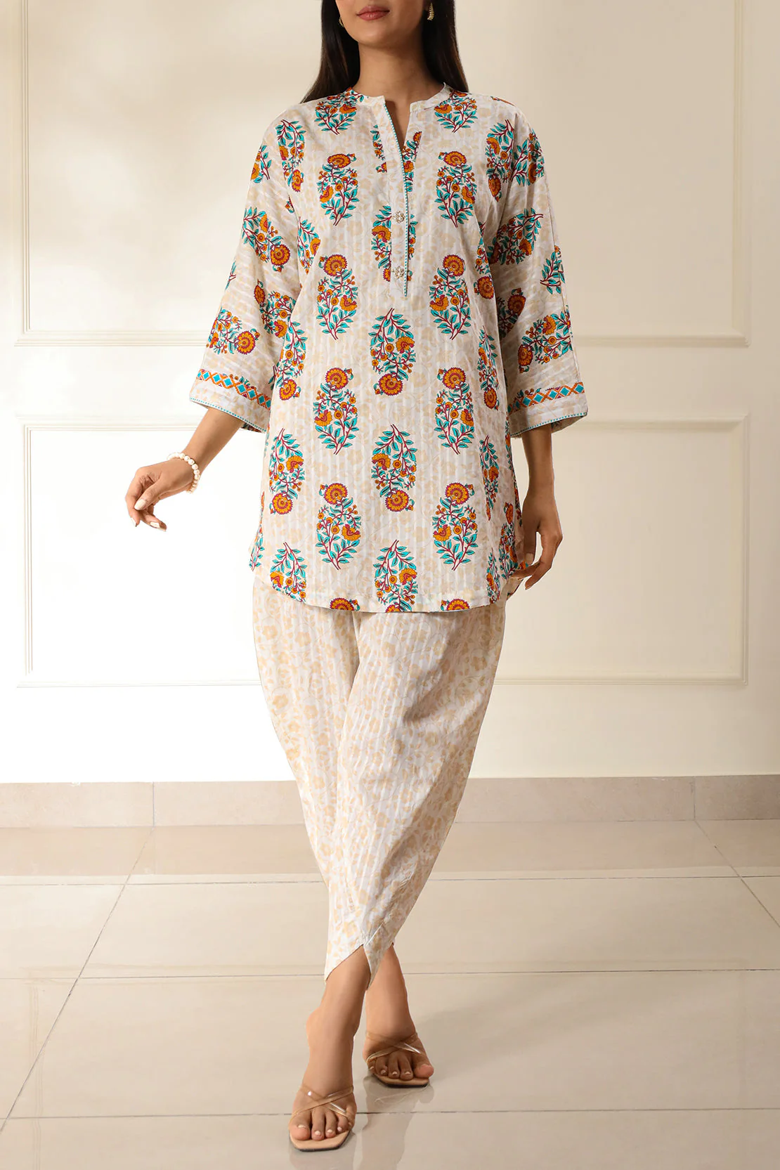 Printed Lawn Stitched 2 Piece (Shirt/Trouser) - Image 3