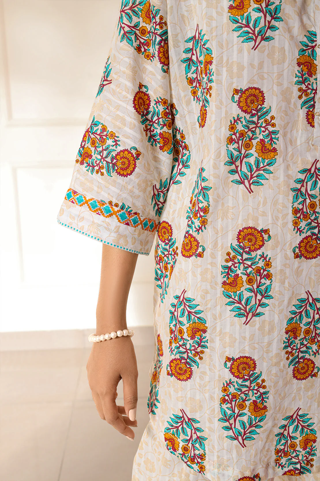 Printed Lawn Stitched 2 Piece (Shirt/Trouser) - Image 7