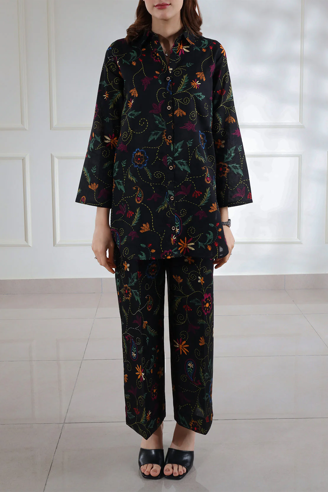 Printed Lawn Stitched 2 Piece (Shirt/Trouser) - Image 3