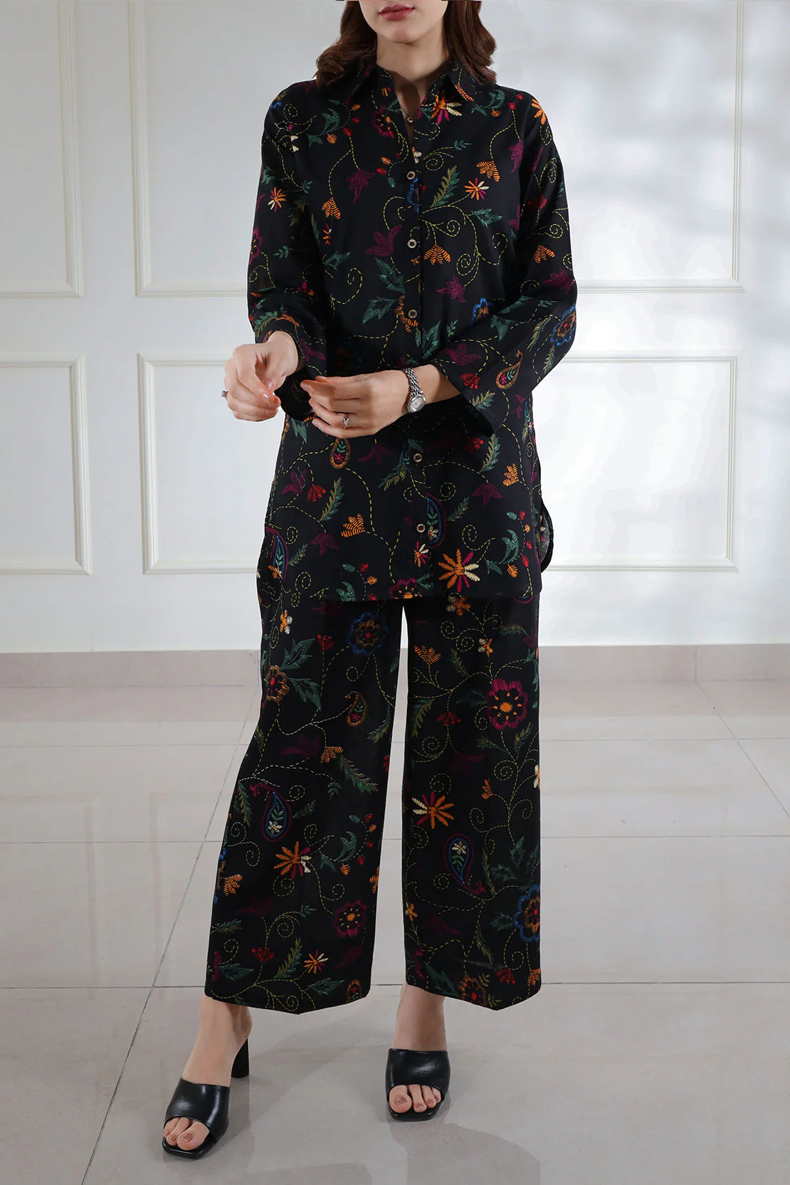 Printed Lawn Stitched 2 Piece (Shirt/Trouser) - Image 4