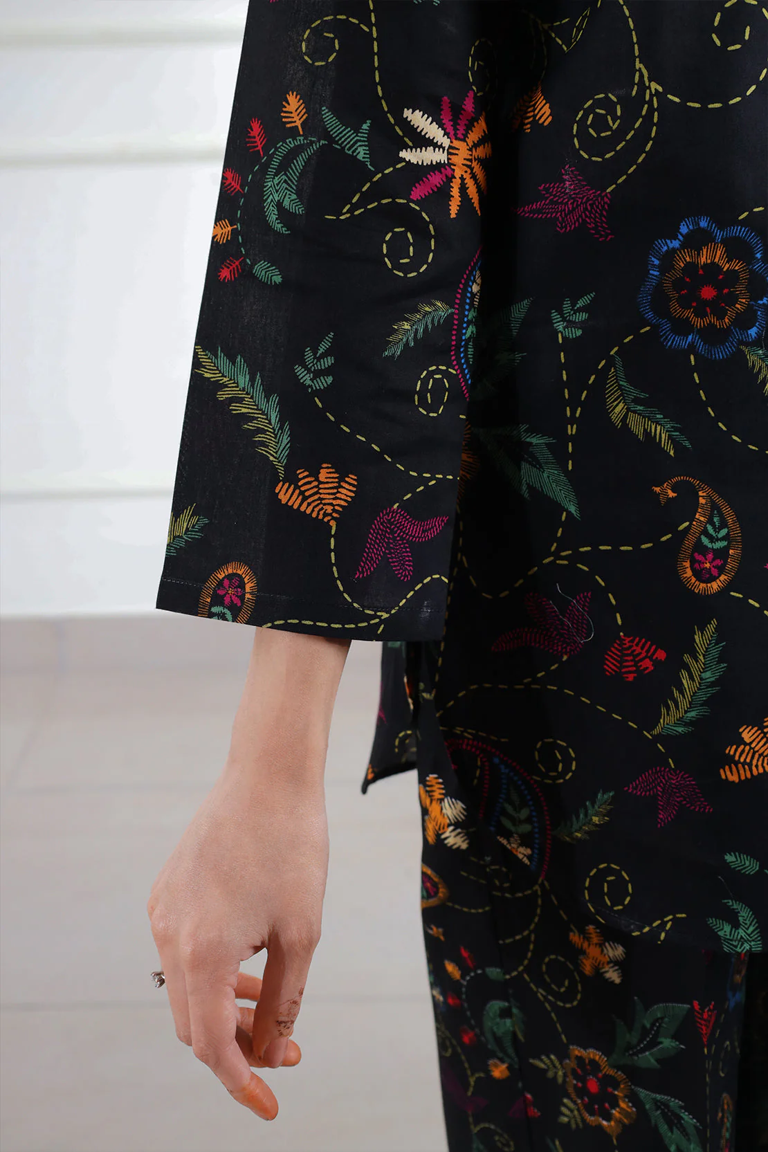 Printed Lawn Stitched 2 Piece (Shirt/Trouser) - Image 7