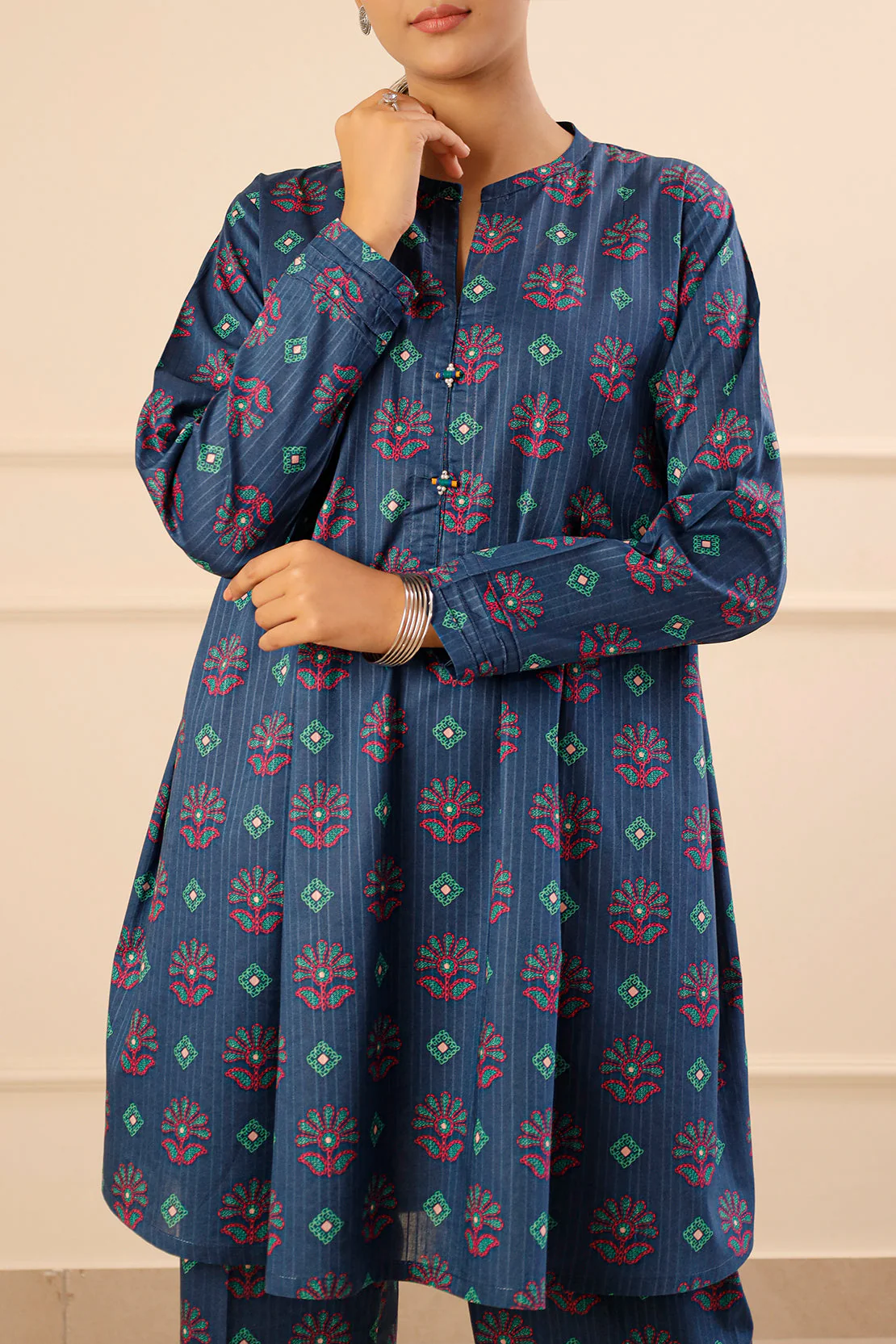 Printed Lawn Stitched 2 Piece (Shirt/Trouser) - Image 4
