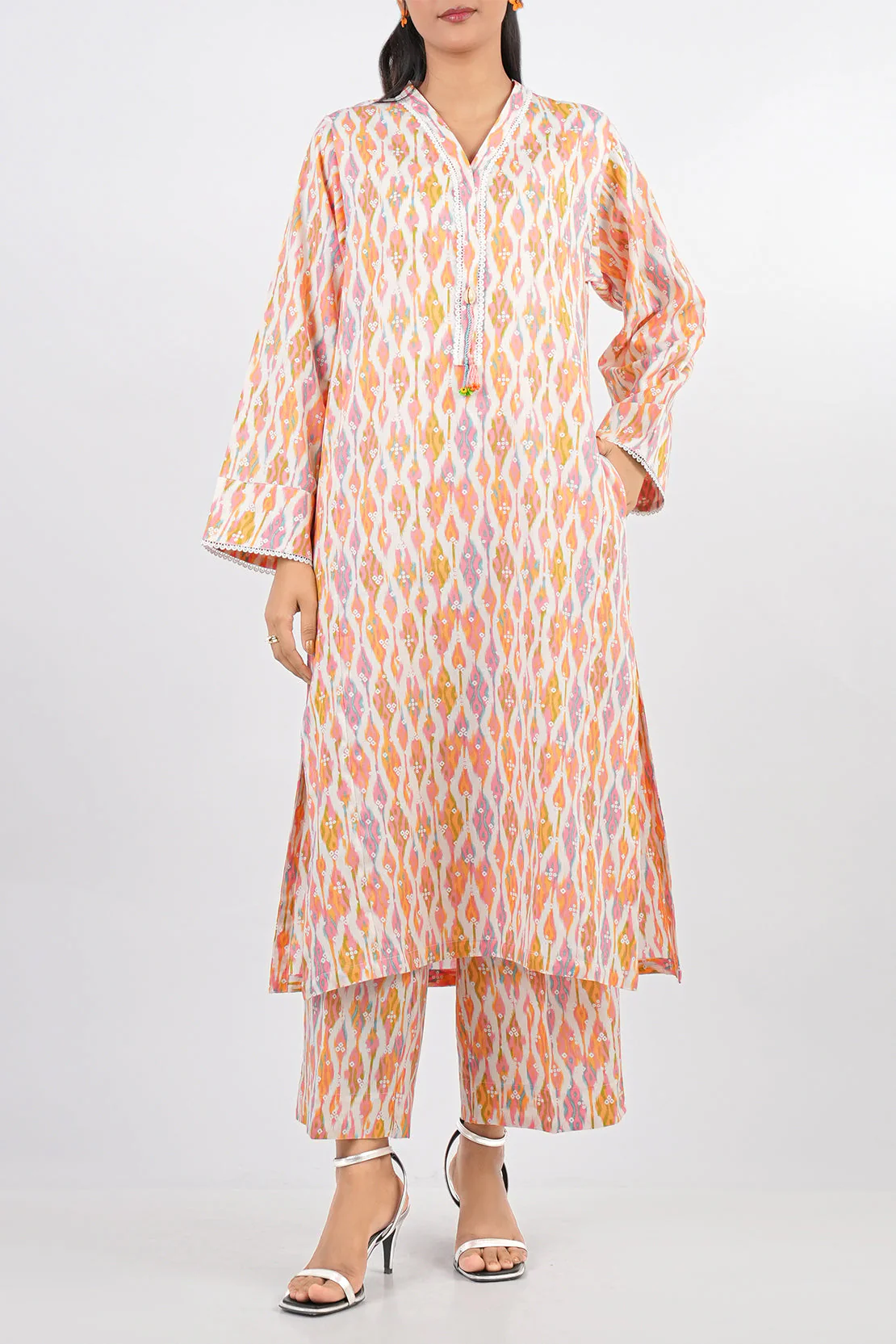 Printed Lawn Stitched 2 Piece (Shirt/Trouser) - Image 4