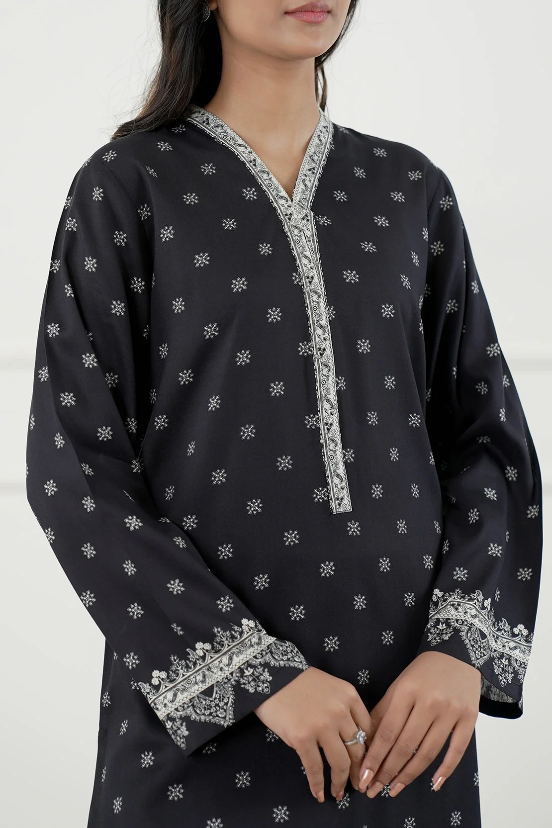 Printed Lawn Stitched 2 Piece (Shirt/Trouser) - Image 6
