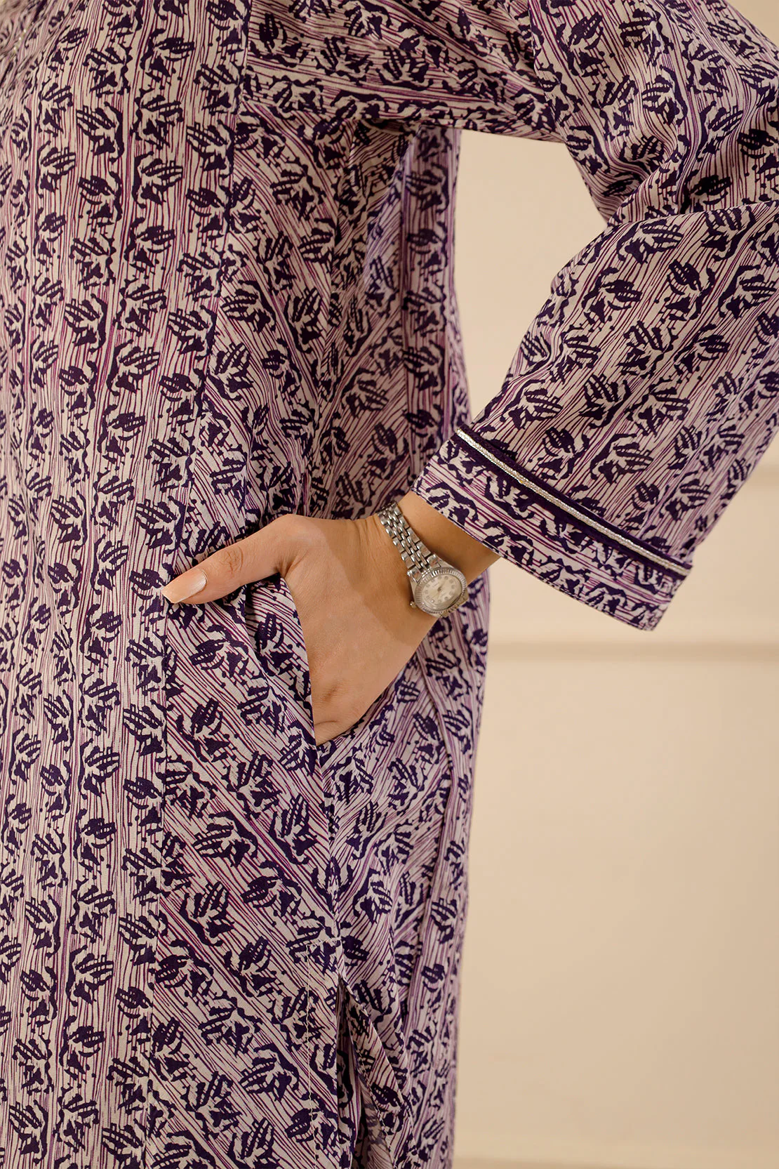 Printed Lawn Stitched 2 Piece (Shirt/Trouser) - Image 4