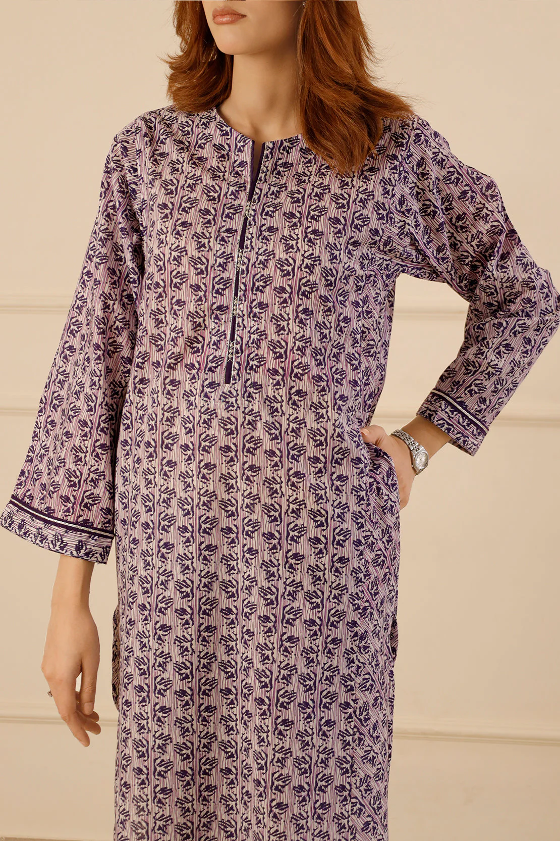 Printed Lawn Stitched 2 Piece (Shirt/Trouser) - Image 6