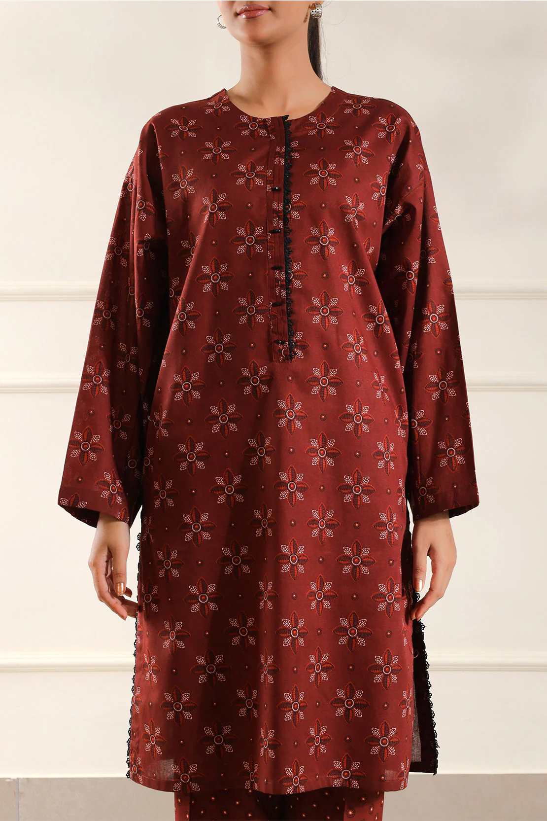 Printed Lawn Stitched 2 Piece (Shirt/Trouser)