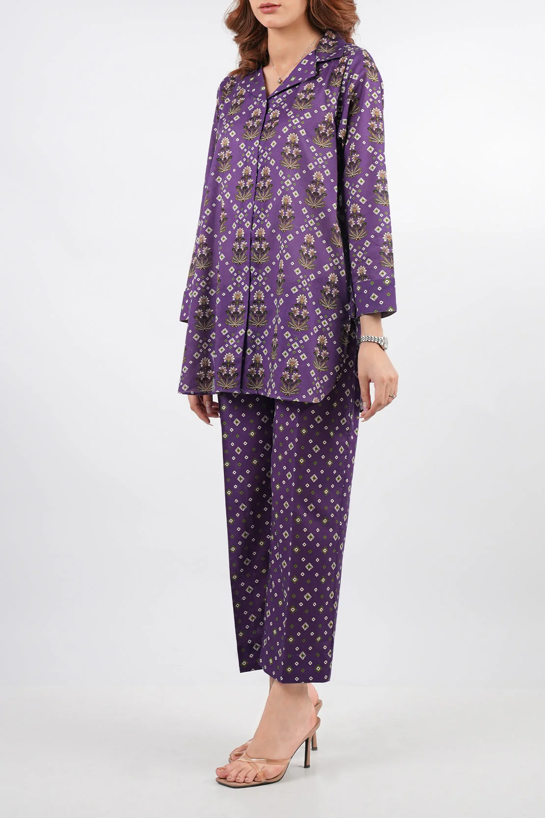 Printed Lawn Stitched 2 Piece (Shirt/Trouser) - Image 2