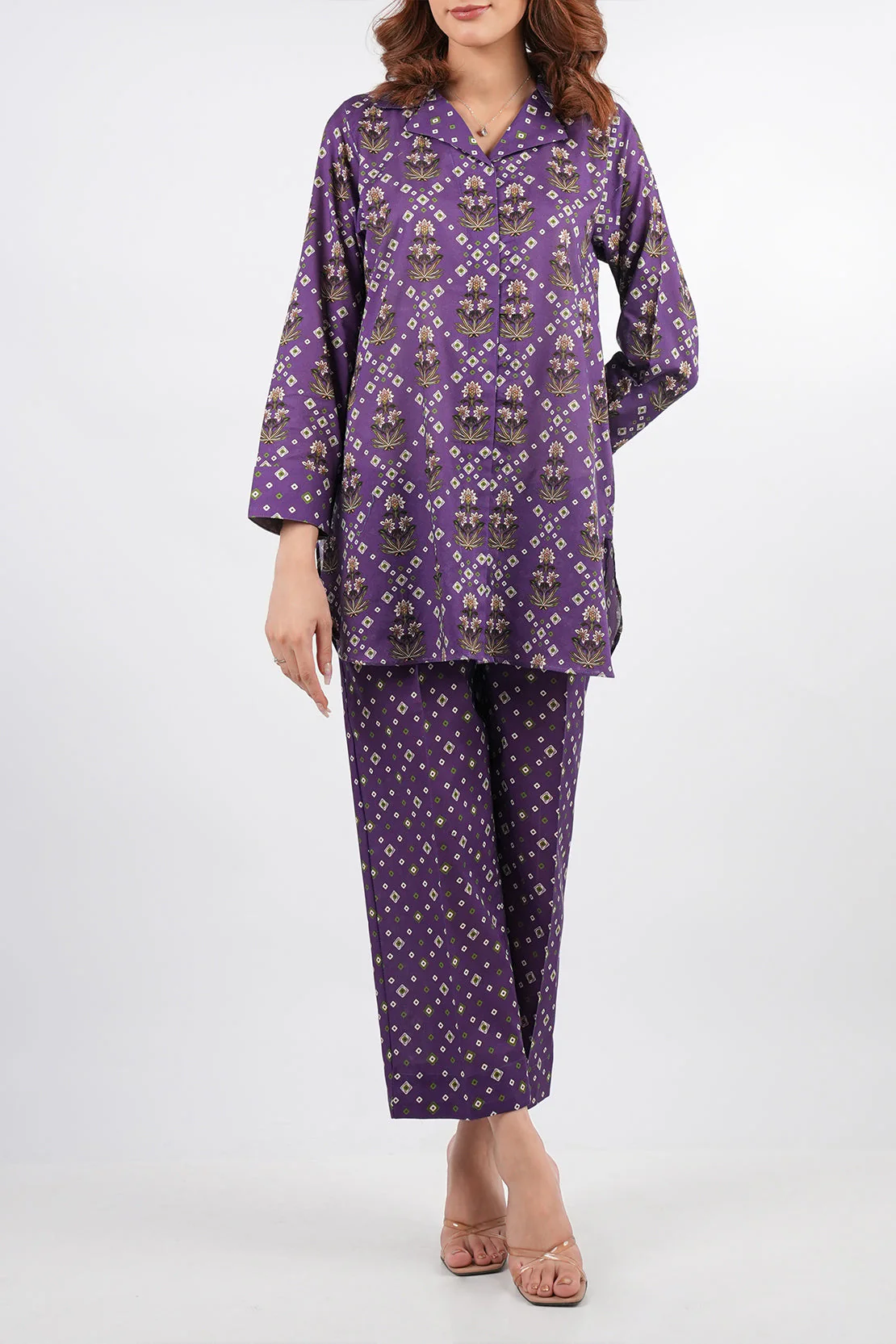 Printed Lawn Stitched 2 Piece (Shirt/Trouser) - Image 5