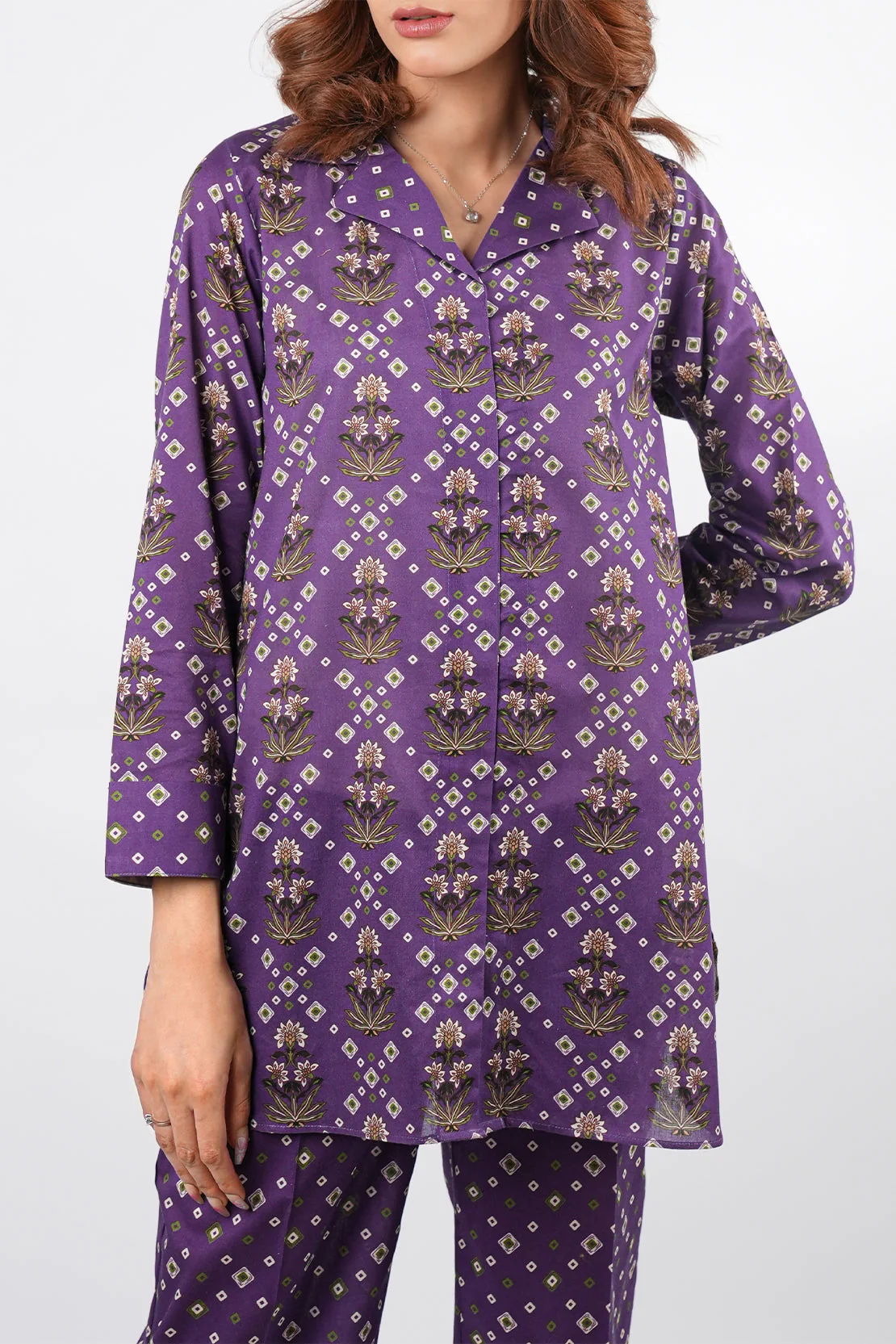 Printed Lawn Stitched 2 Piece (Shirt/Trouser) - Image 6