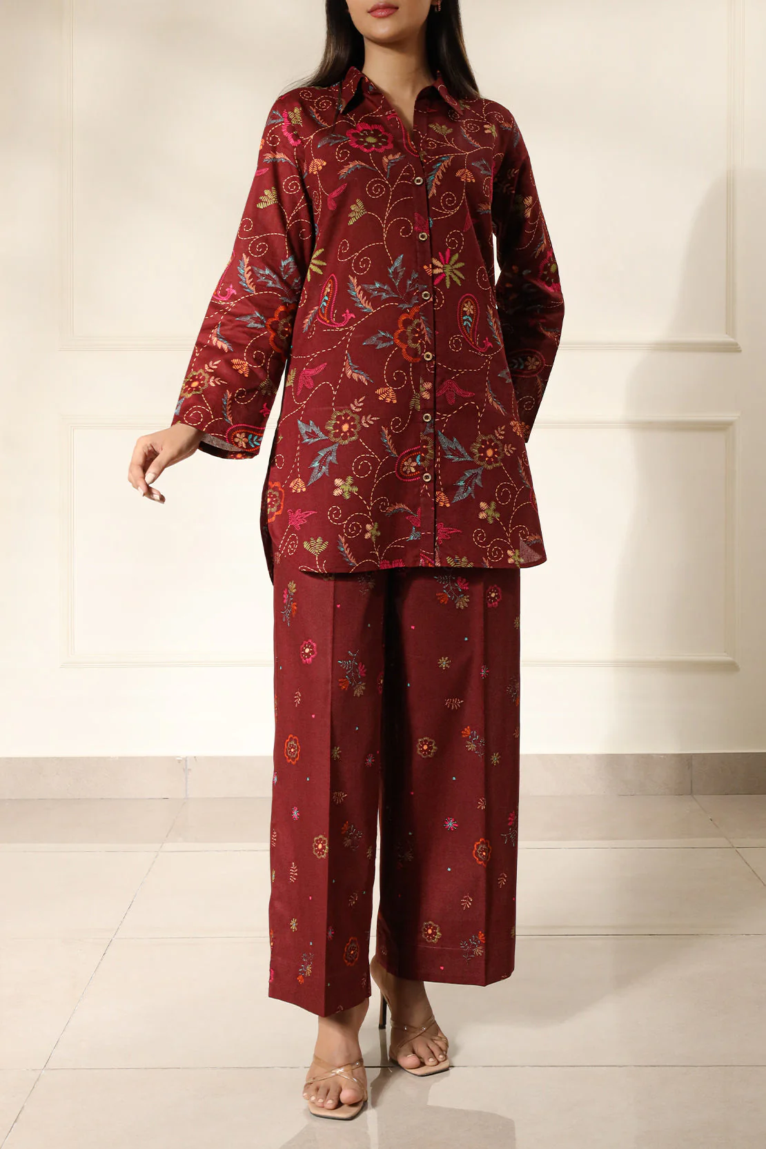 Printed Lawn Stitched 2 Piece (Shirt/Trouser) - Image 3