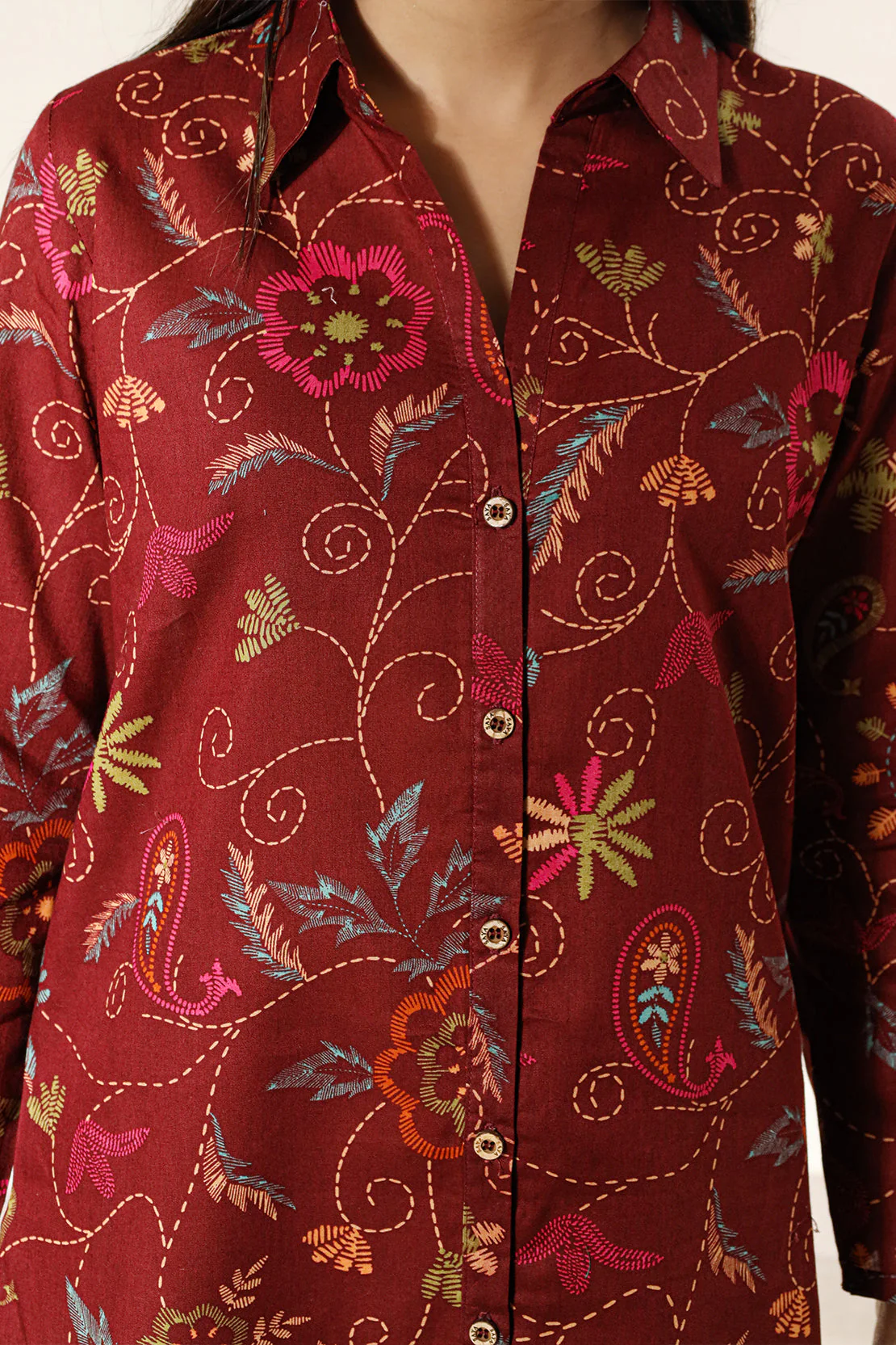 Printed Lawn Stitched 2 Piece (Shirt/Trouser) - Image 6