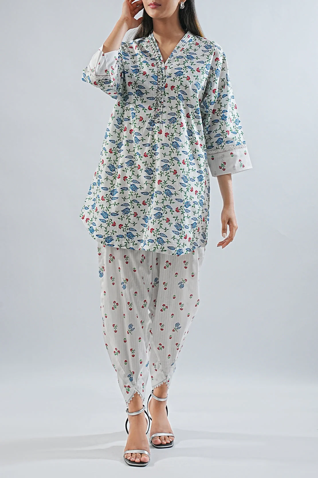 Printed Lawn Stitched 2 Piece (Shirt/Trouser) - Image 4