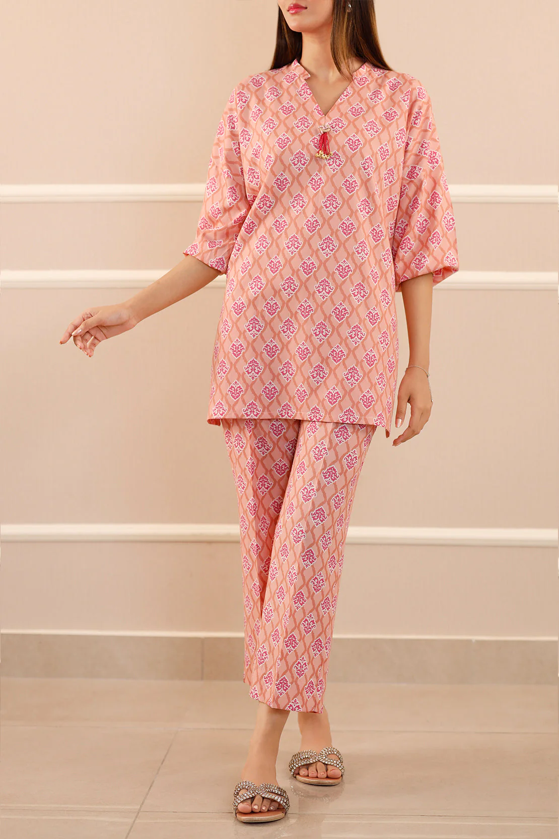 Printed Lawn Stitched 2 Piece (Shirt/Trouser) - Image 3